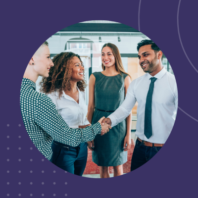 Blog image of colleagues shaking hands